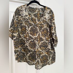 Anthropology loosely fit top size large